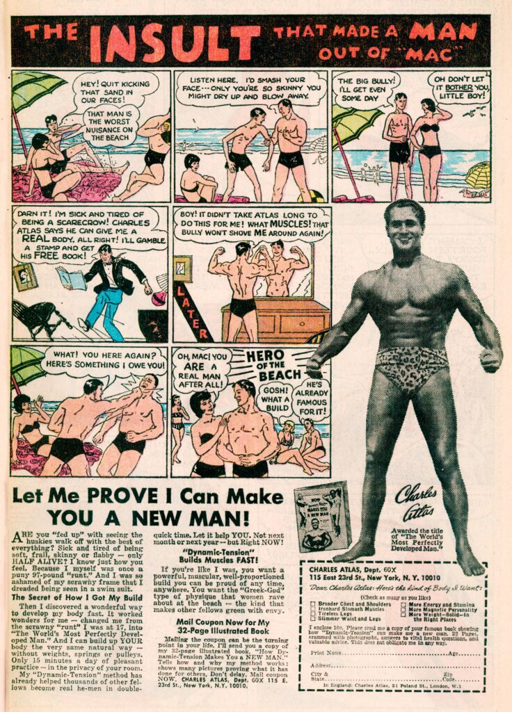 Truly personal training was never the reality when Charles Atlas began advertising in magazines and comic books in 1922